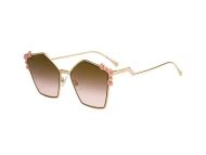 occhiali da sole fendi ff 0261/s 000/53|Fendi Metal Pink Stones Can Eye Sunglasses FF 0261/S 000/53 57.